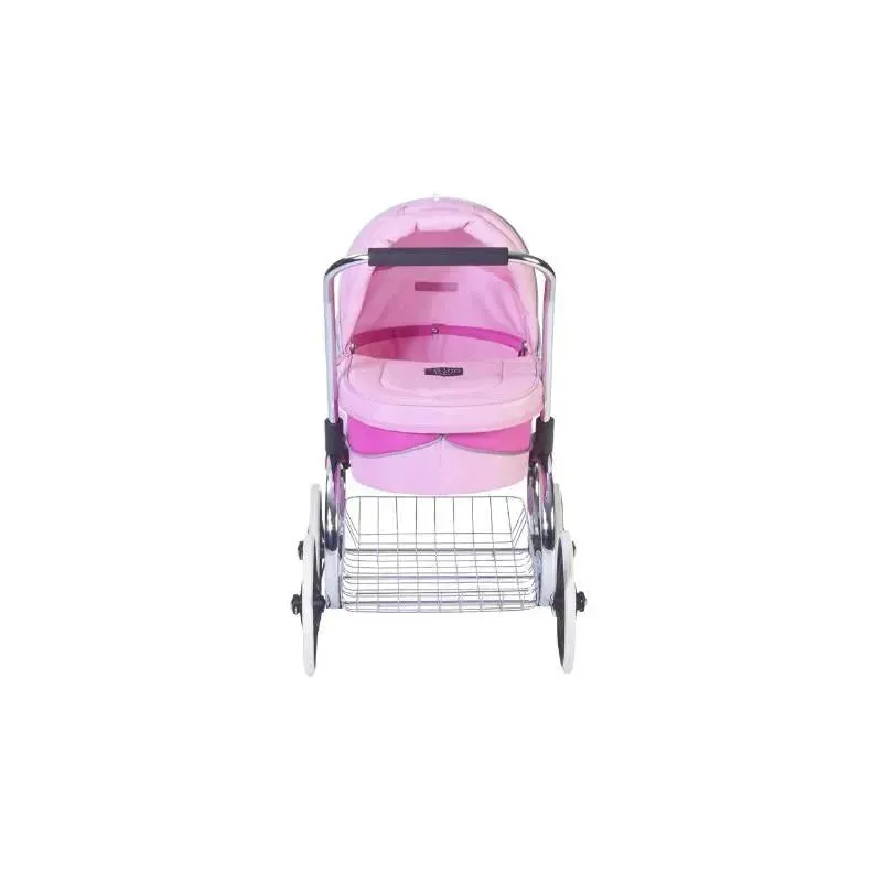 Valco - Classic Bassinet Doll Stroller, Pink - Image 3