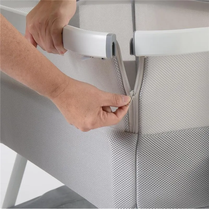 Venice Child - California Dreaming Bedside Crib Bassinet With Travel Case, Gray - Image 5