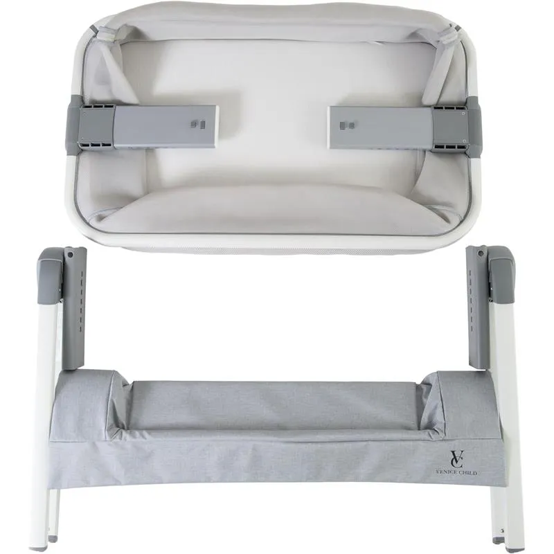 Venice Child - California Dreaming Bedside Crib Bassinet With Travel Case, Gray - Image 7