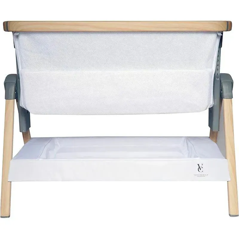 Venice Child - California Dreaming Bedside Crib Bassinet With Travel Bag, White Wood - Image 6