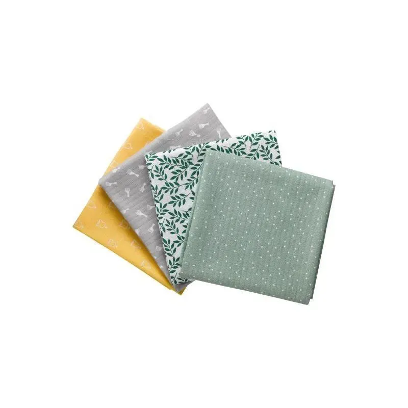 Vulli - 4Pk Colored Swaddles Set Sophie La Girafe