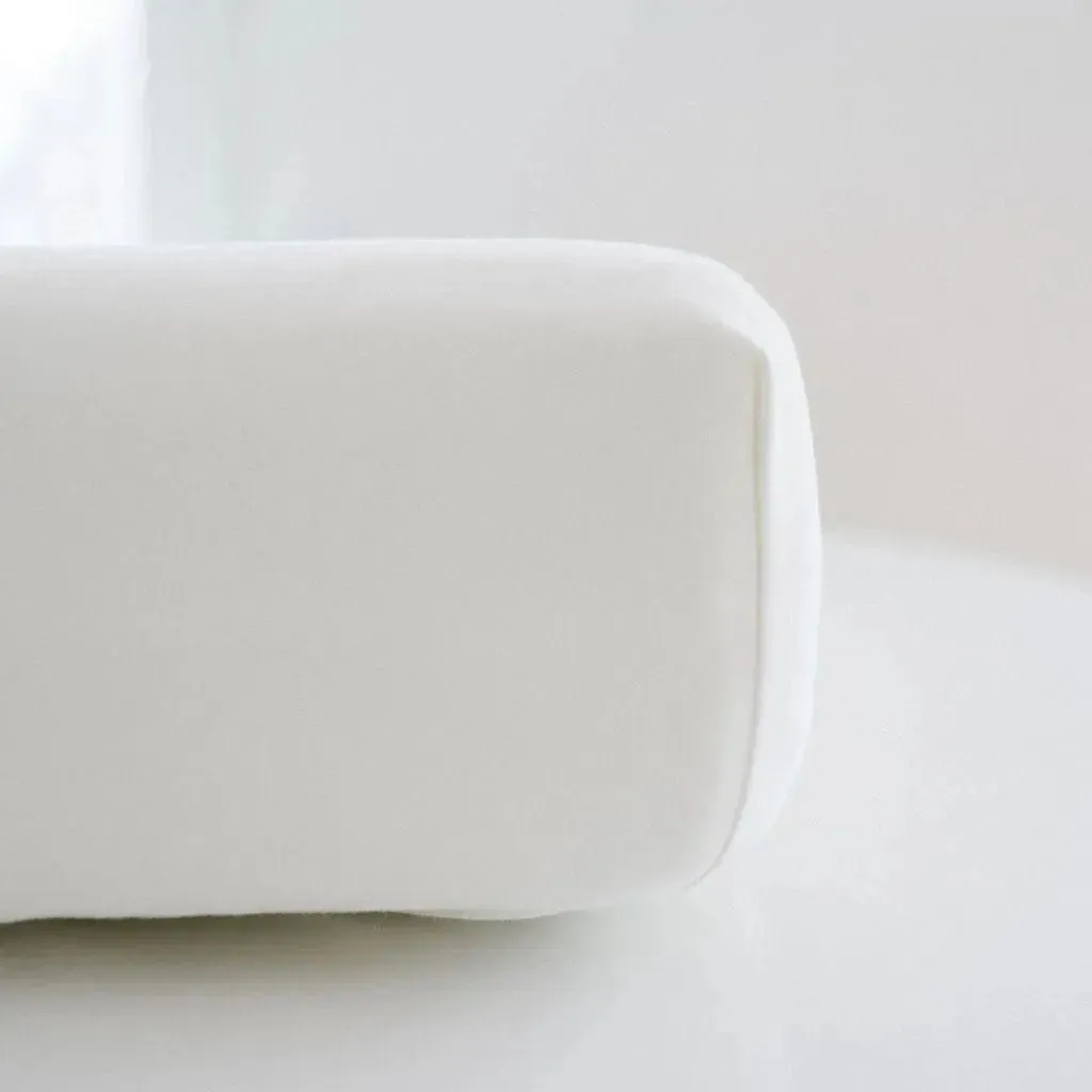 Waterproof Cotton Crib Sheet - Pearl - Image 2