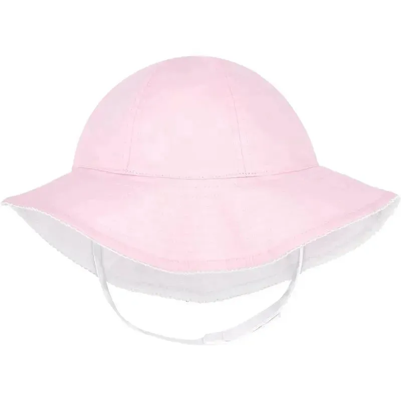 Wee Ones - Baby Girls' and Boys' Reversible Summer Ready Sun Hats, Pink