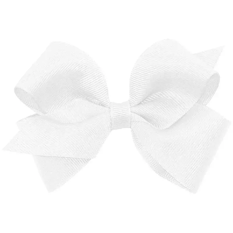 Wee Ones - Basic Grosgrain White Bow