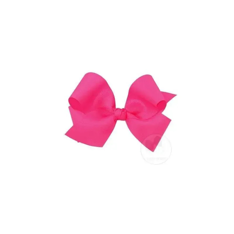 Wee Ones King Classic Grosgrain Hair Bow (Knot Wrap), Pink