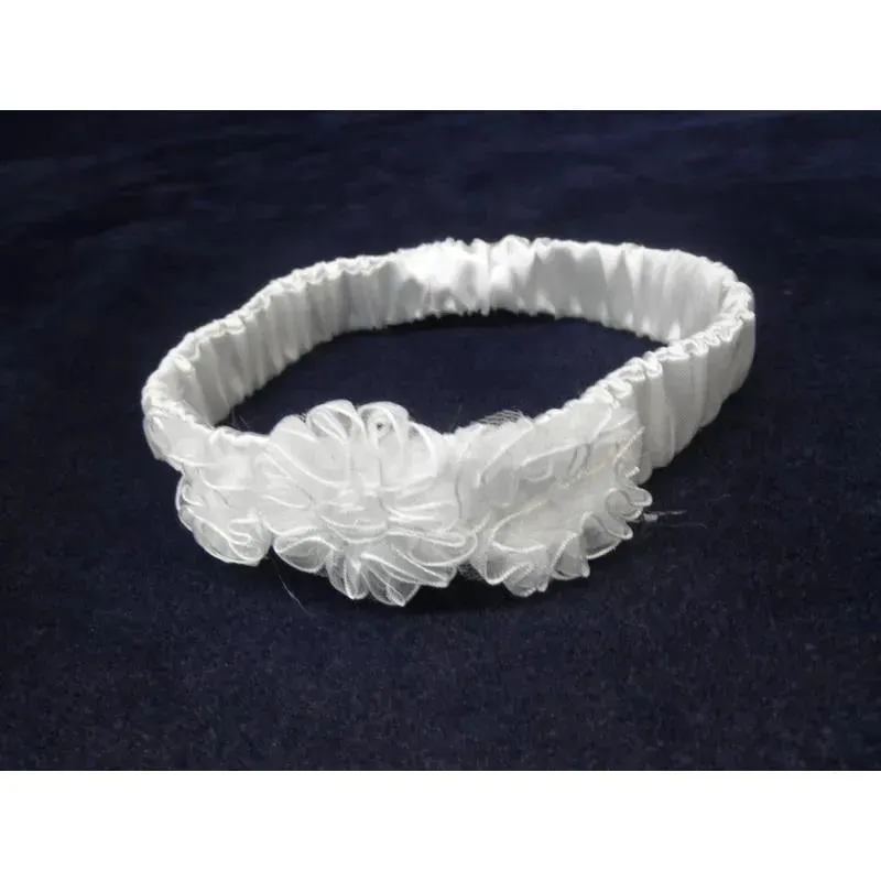 Will' beth White Flower Headband, One Size - Image 2