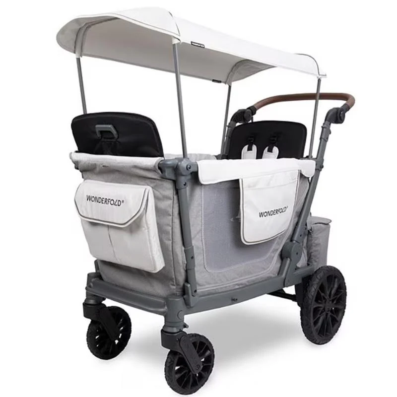 Wonderfold - L2 Double 2-Seater Stroller Wagon, Grey