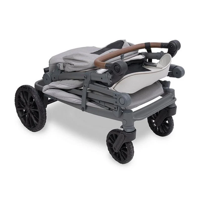 Wonderfold - L2 Double 2-Seater Stroller Wagon, Grey - Image 6
