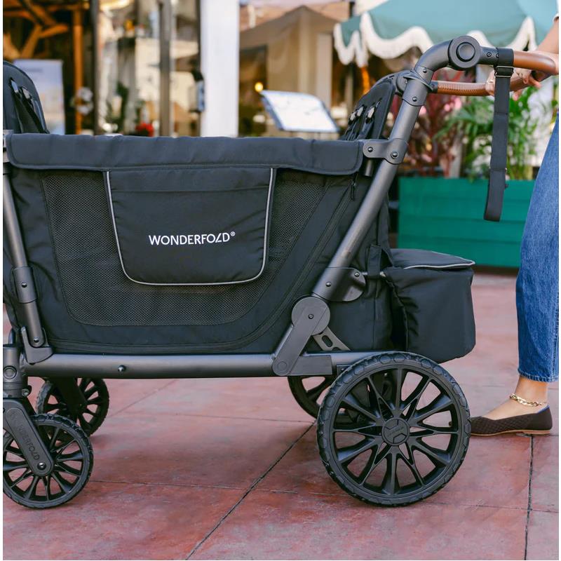 WonderFold - L4 Quad Stroller Wagon (4 Seater) Black - Image 3