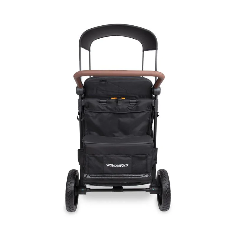 Wonderfold - W4 Luxe Pro Quad Stroller Fits Up To 4 Kids Seated Jet Black - Image 7
