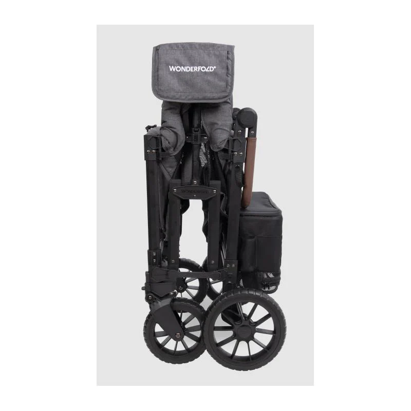 Wonderfold - W4 Luxe Pro Quad Stroller For 4 Kids, Charcoal Gray - Image 8
