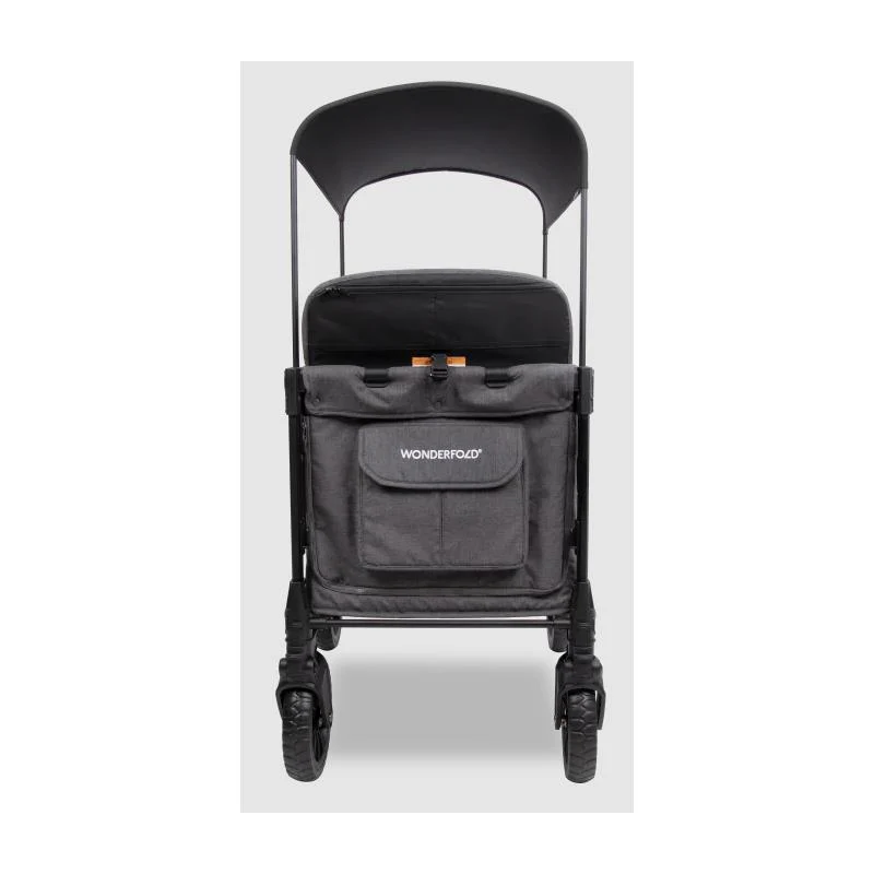 Wonderfold - W4 Luxe Pro Quad Stroller For 4 Kids, Charcoal Gray - Image 9