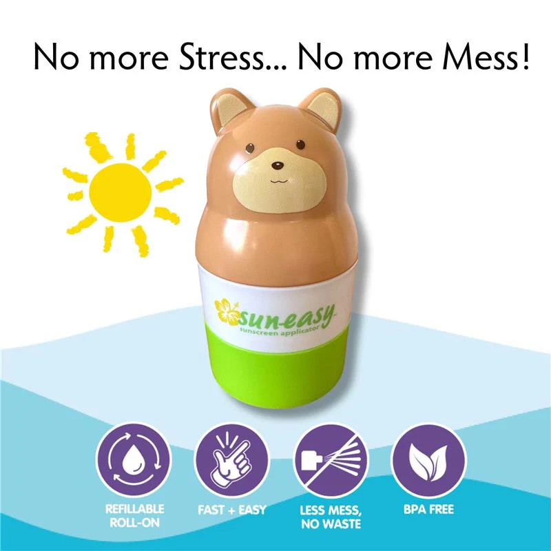 Yaya Organics - Sun-Easy Sunscreen Applicator Teddy Bear Pink - Image 3