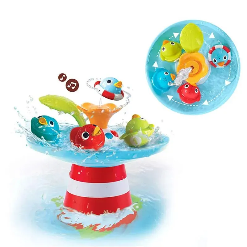 Yookidoo Musical Duck Race Baby Bath Toy with Waterfall - Image 2