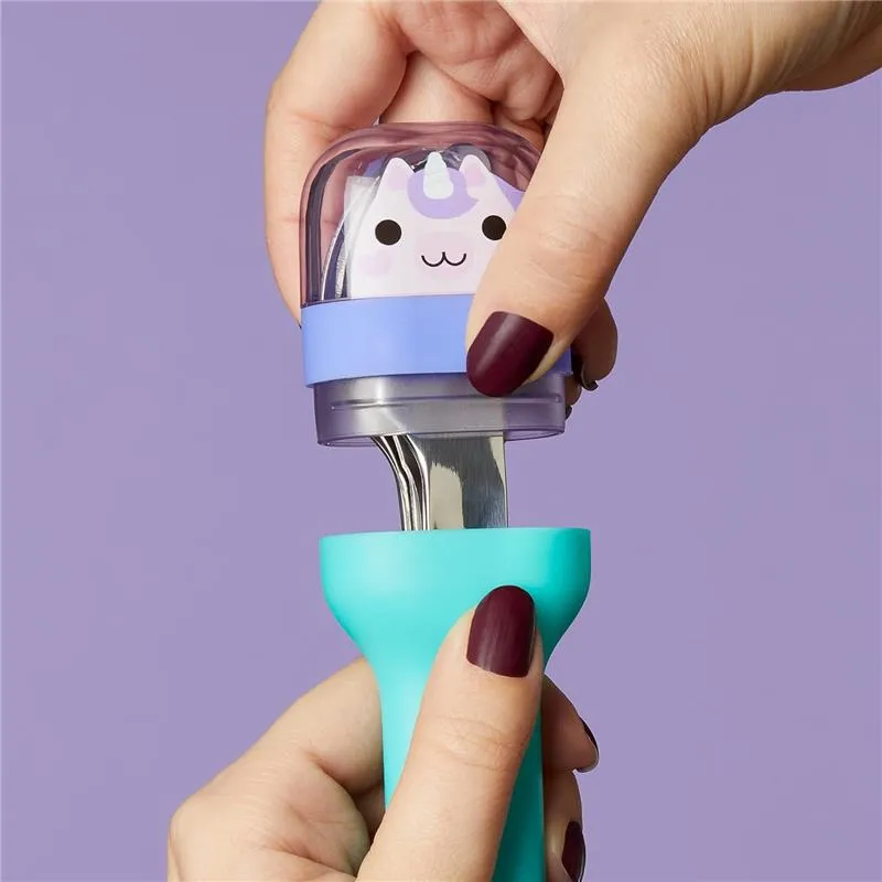 ZOKU - Kids Pocket Utensil Set, Unicorn - Image 4