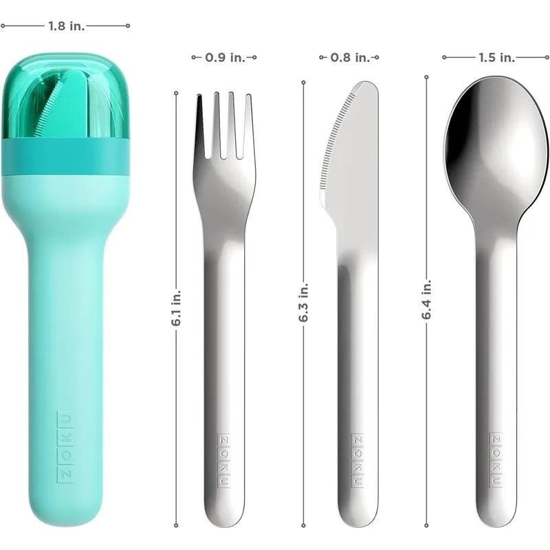 ZOKU - Pocket Utensil Set, Teal - Image 5