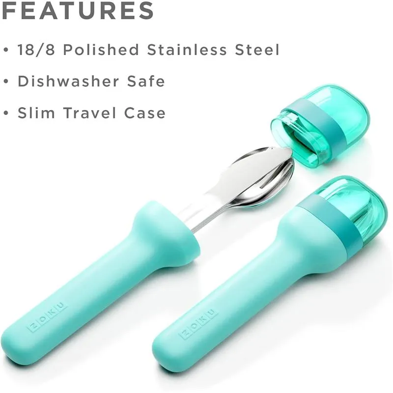 ZOKU - Pocket Utensil Set, Teal - Image 6