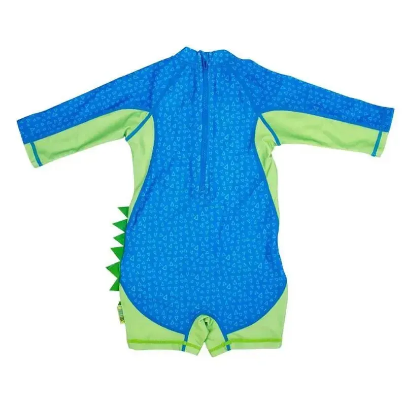Zoocchini - Baby One Piece Surf Suit, Aidan The Alligator - Image 2