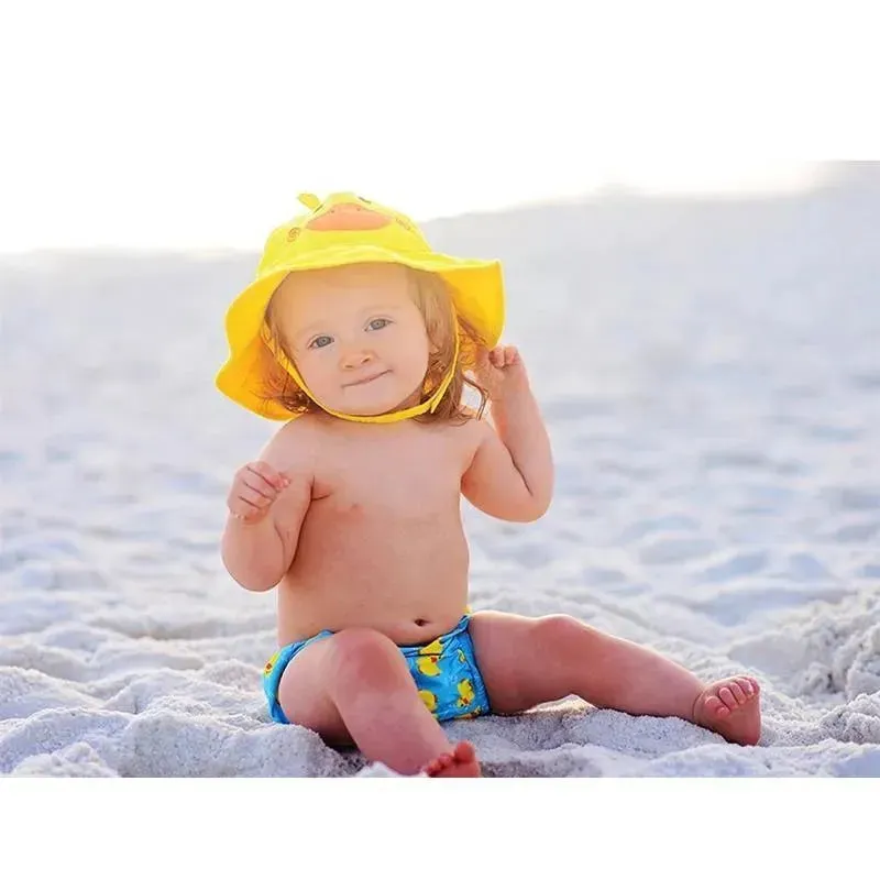 Zoocchini Baby Swim Diaper & Sun Hat Set Duck - Image 2