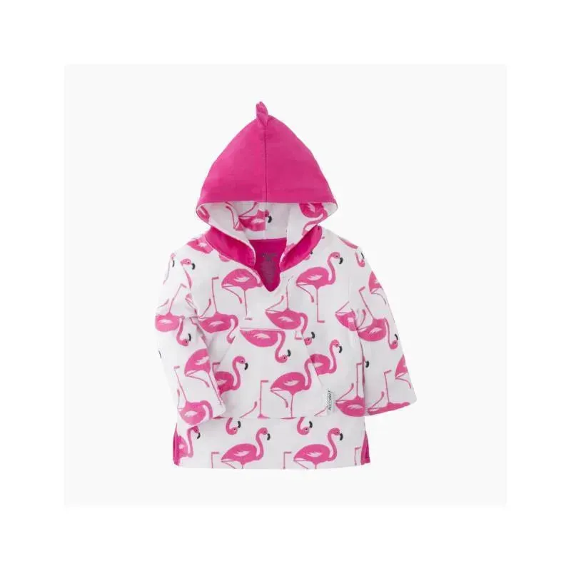 Zoocchini - Baby Terry Swim Coverup Upf50+, Flamingo
