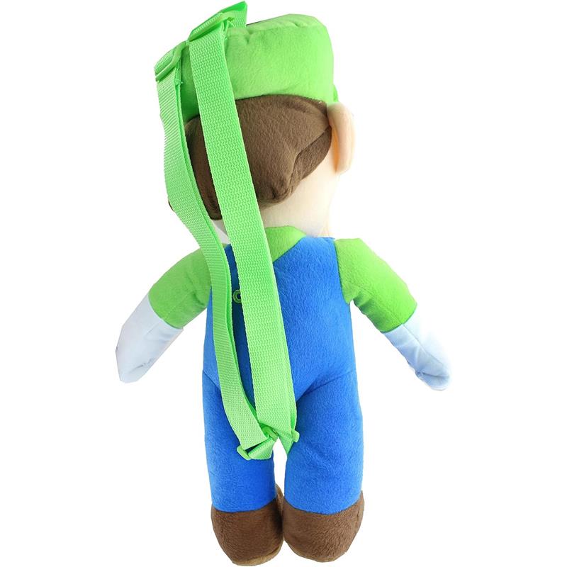 Zoofy Nintendo Luigi 18 Plush Backpack - Image 2